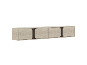 Meuble TV en bois "Helen" - 180 x 30 x 30 cm - Travertin