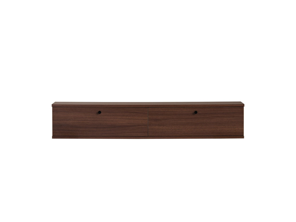 Meuble TV en bois " Ligne 140 " - 140 x 25 x 25 cm - Noyer
