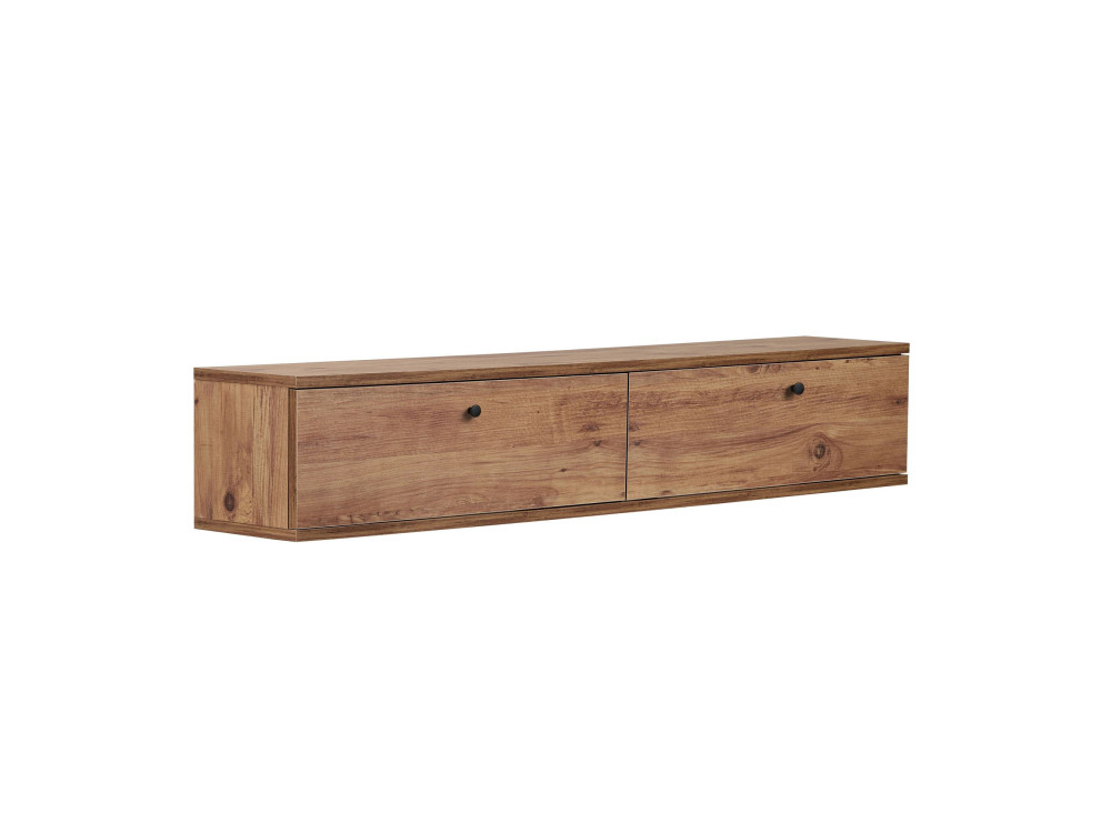 Meuble TV en bois "Ligne 140" - 140 x 25 x 25 cm - Marron