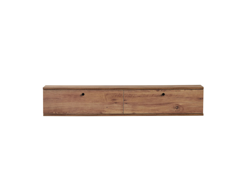 Meuble TV en bois "Ligne 140" - 140 x 25 x 25 cm - Marron