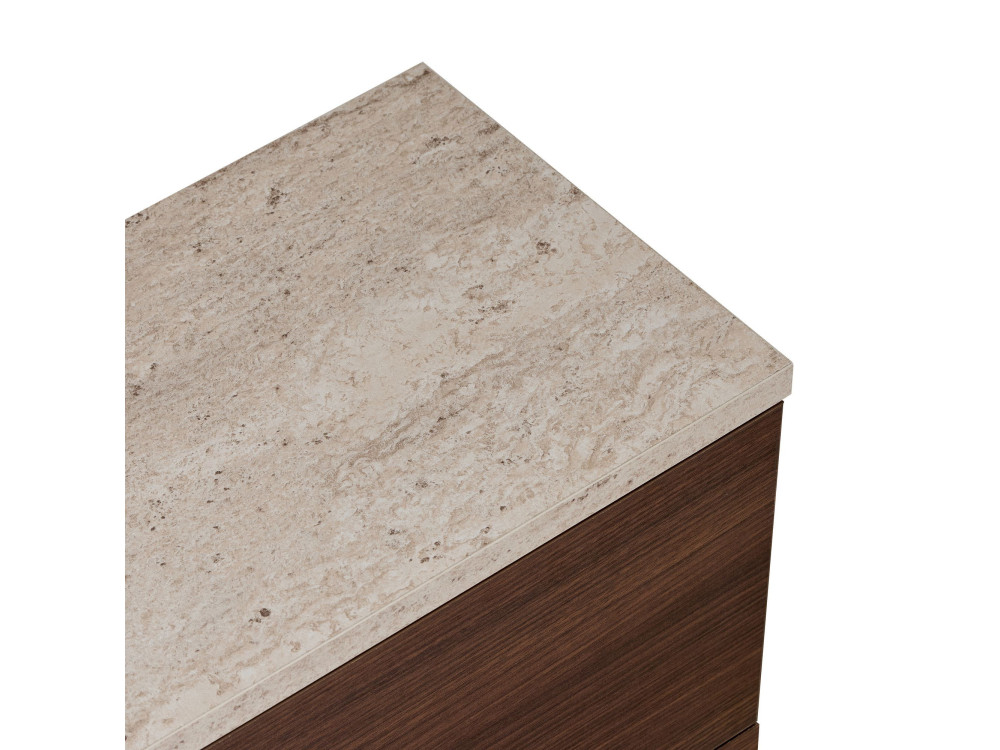 Meuble TV en bois "Ligne 140" - 140 x 25 x 25 cm - Marron