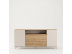 Console en bois "Mood" - 180 x 44 x 82 cm - Beige