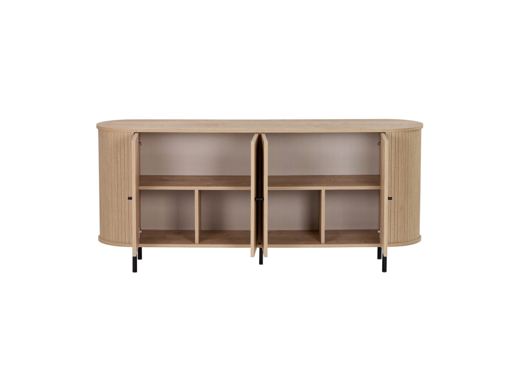 Console en bois "Noble" - 180 x 40 x 80 cm - Beige