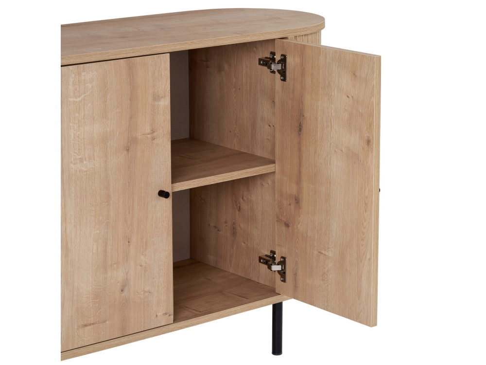 Console en bois "Noble" - 180 x 40 x 80 cm - Beige