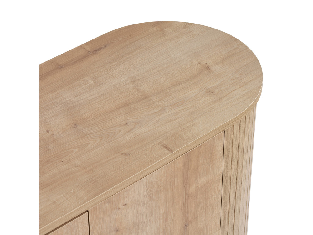 Console en bois "Noble" - 180 x 40 x 80 cm - Beige