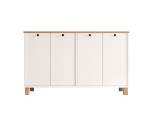 Console en bois "Nord" - 120 x 29 x 74 cm - Blanc