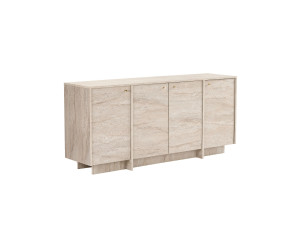 Console en bois "Varen" - 180 x 45 x 82 cm - Travertin