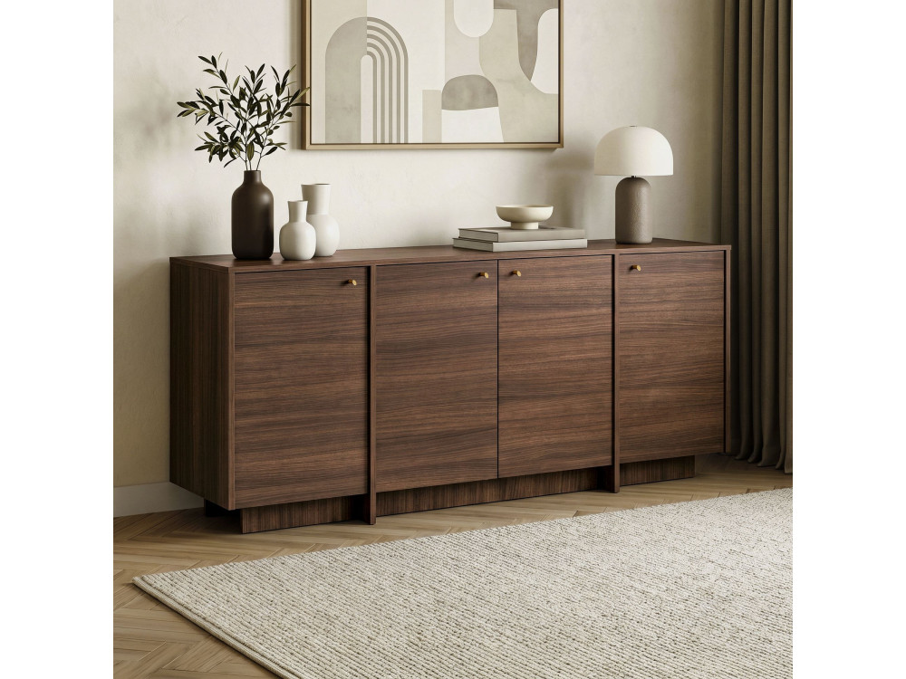 Console en bois "Varen" - 180 x 45 x 82 cm - Noyer