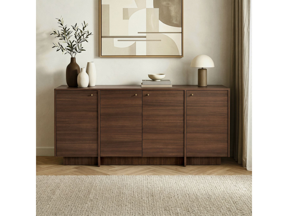 Console en bois "Varen" - 180 x 45 x 82 cm - Noyer