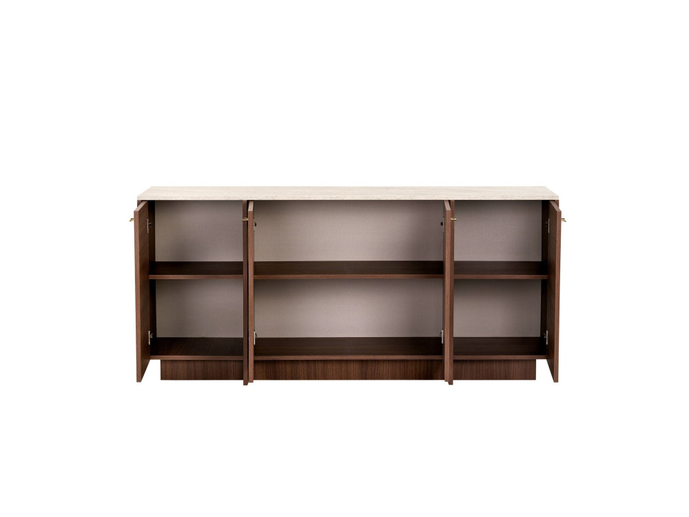 Console en bois "Varen" - 180 x 45 x 82 cm - Marron