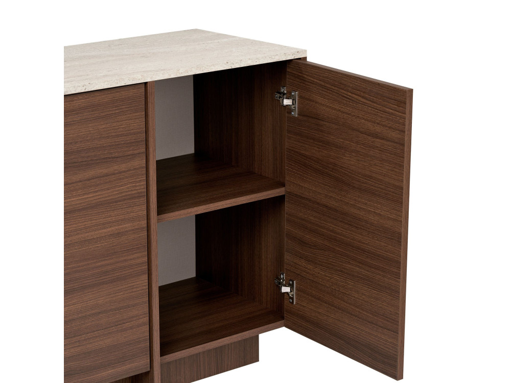 Console en bois "Varen" - 180 x 45 x 82 cm - Marron