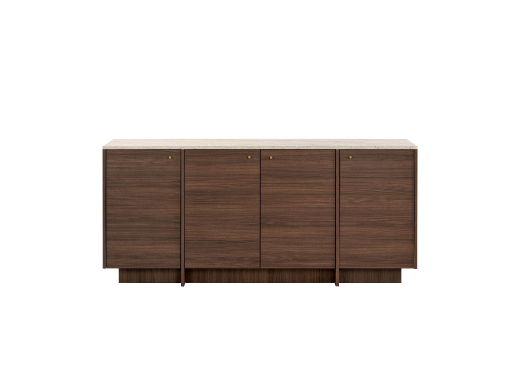 Console en bois "Varen" - 180 x 45 x 82 cm - Marron