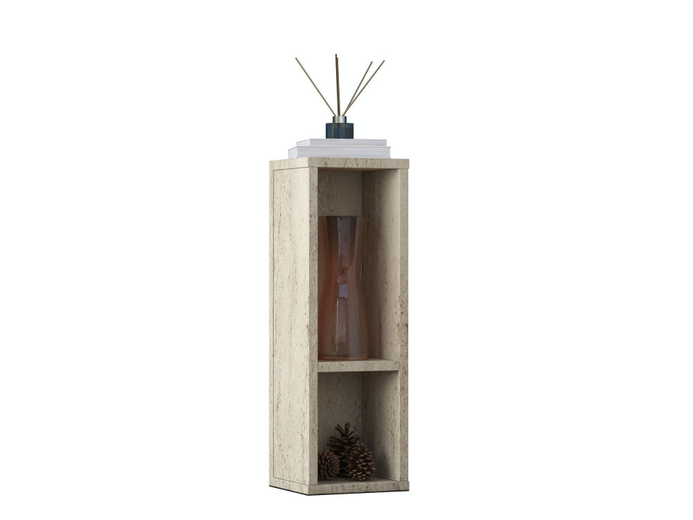 Table d'Appoint en bois " AD108 " - 20 x 18 x 60 cm - Travertin