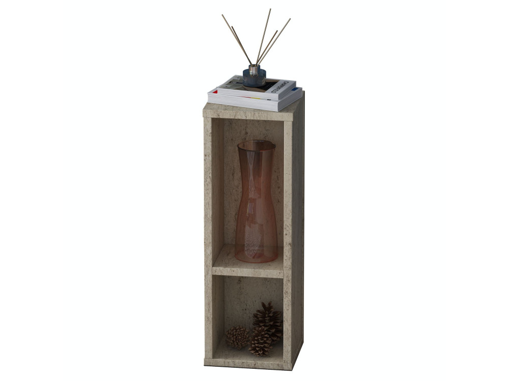 Table d'Appoint en bois " AD108 " - 20 x 18 x 60 cm - Travertin