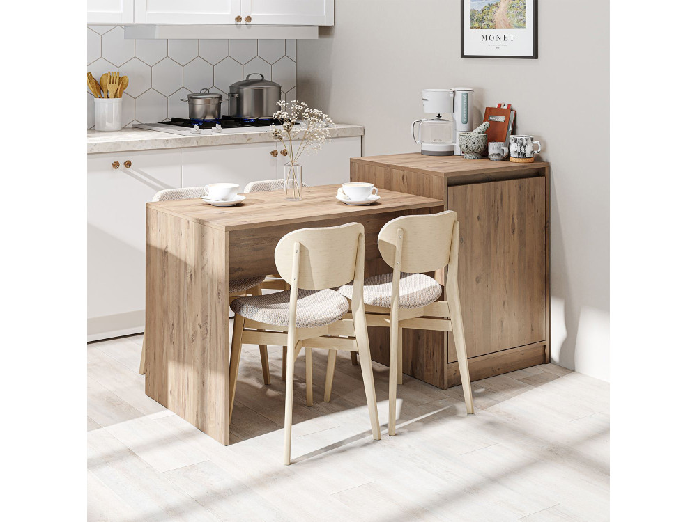 Table de Cuisine en bois " 2785 " - 160 x 60 x 85 cm - Pin Atlantique