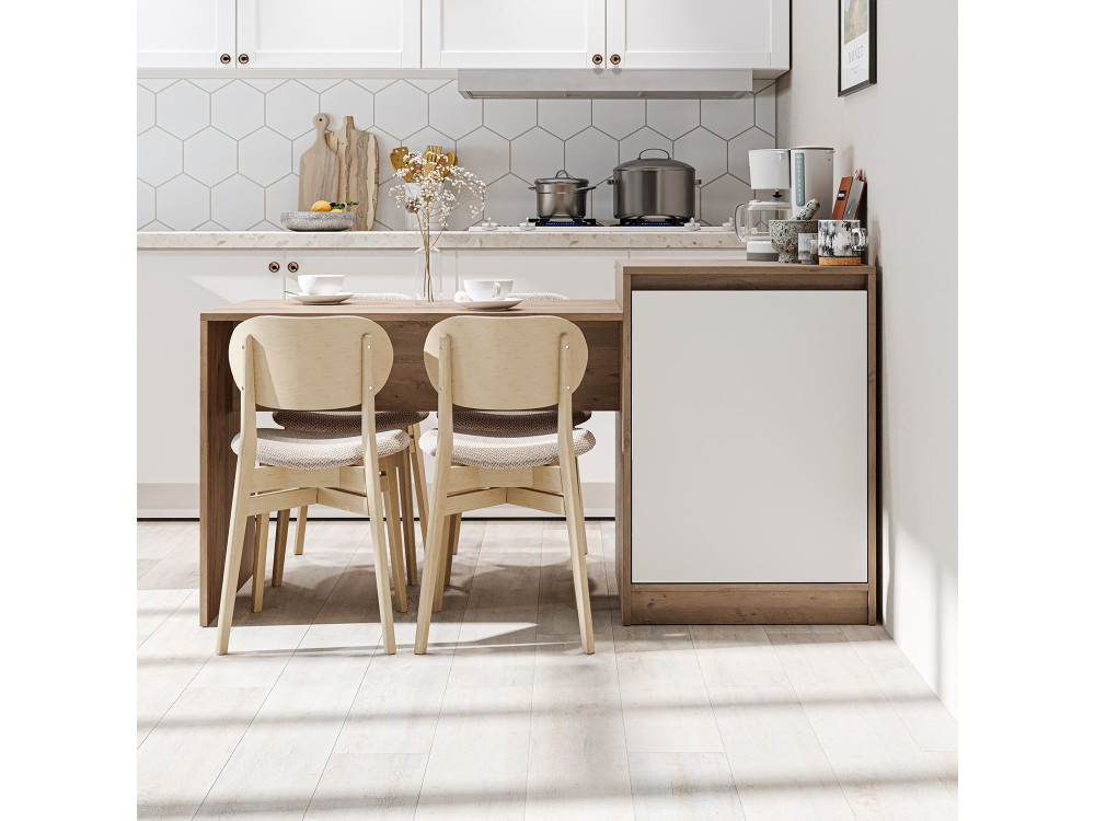 Table de Cuisine en bois " 2786 " - 160 x 60 x 85 cm - Beige