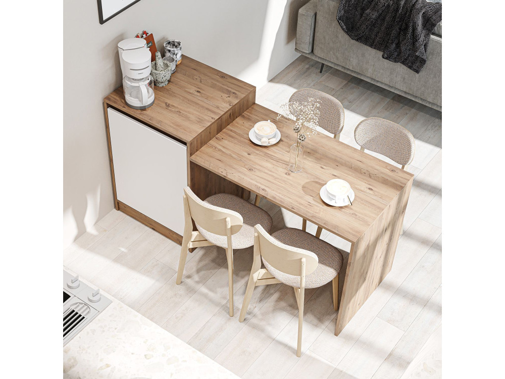 Table de Cuisine en bois " 2786 " - 160 x 60 x 85 cm - Beige