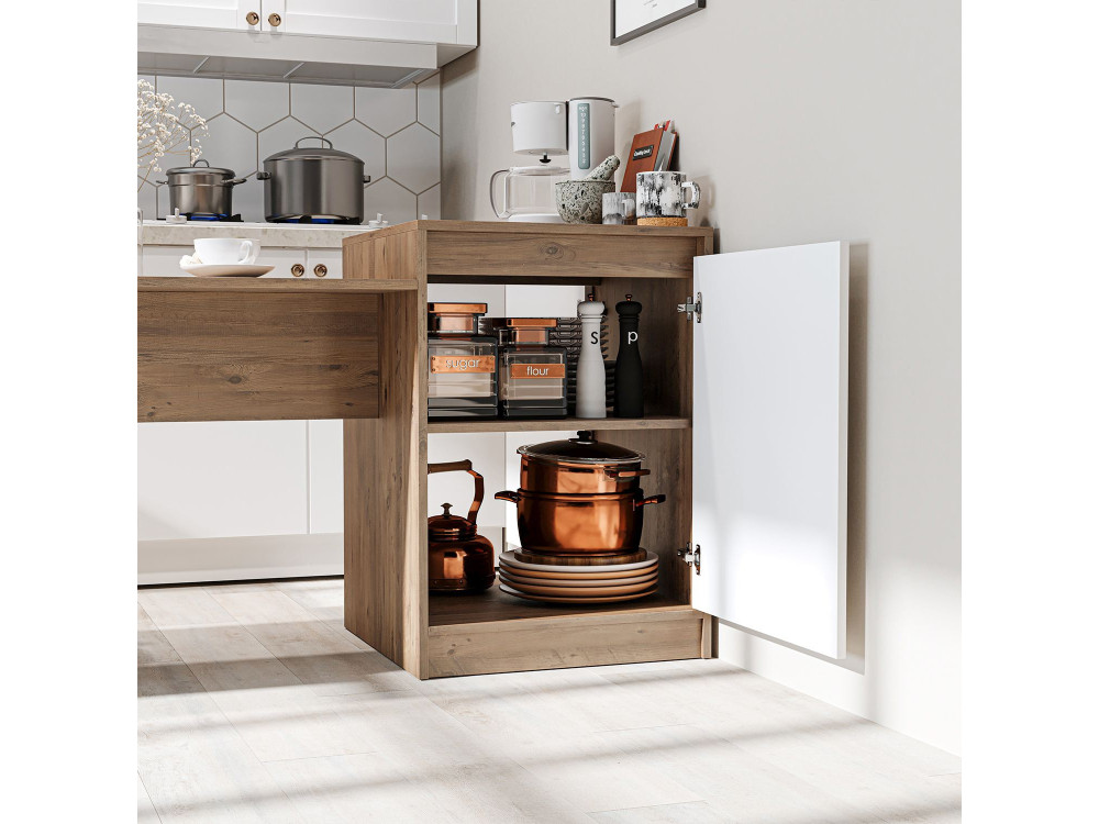 Table de Cuisine en bois " 2786 " - 160 x 60 x 85 cm - Beige