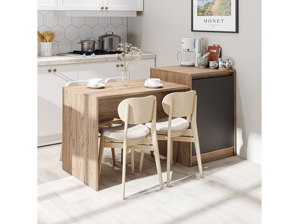 Table de Cuisine en bois " 2787" - 160 x 60 x 85 cm - Pin Atlantique