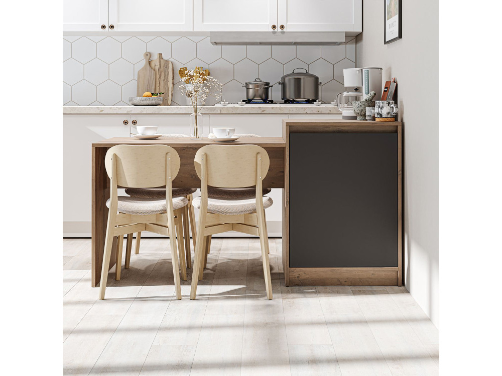 Table de Cuisine en bois " 2787" - 160 x 60 x 85 cm - Pin Atlantique