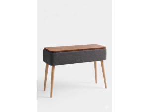 Buffet en bois "Sole" - 90 x 30 x 90 cm - Anthracite