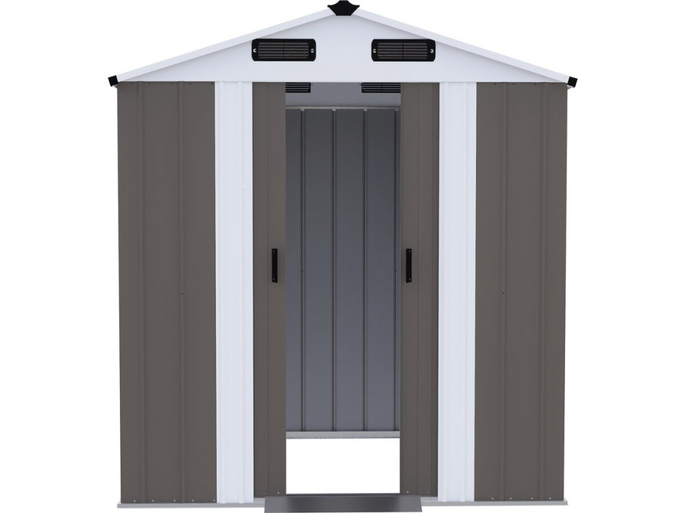 Abri de jardin métal "Dallas II" - 2,17 m² - Taupe