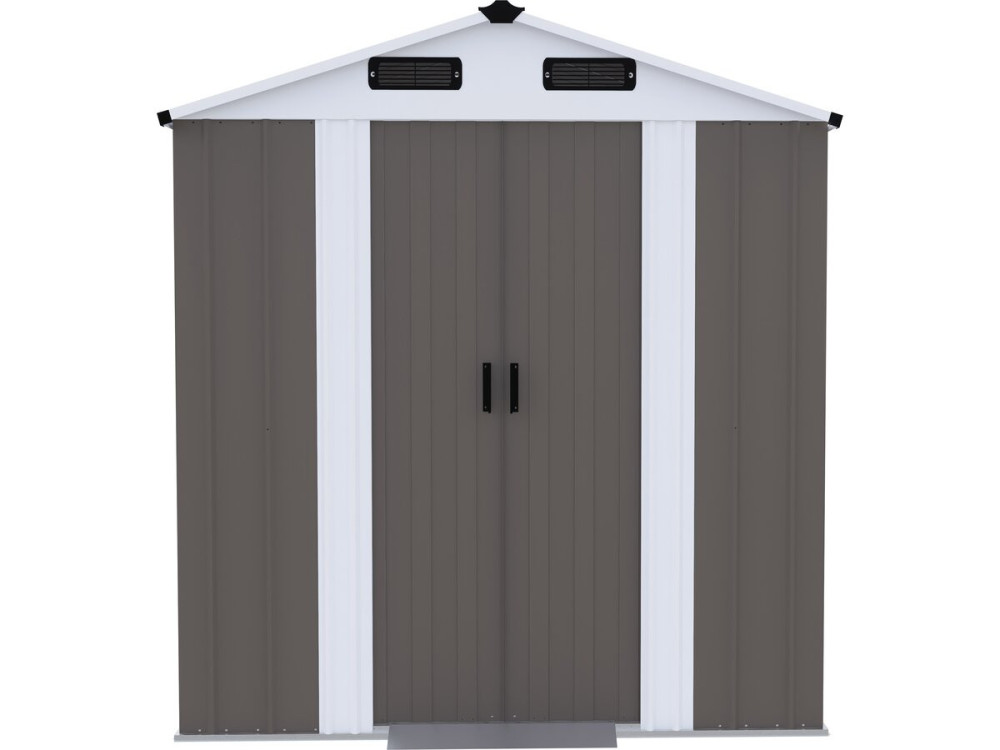 Abri de jardin métal "Dallas II" - 2,17 m² - Taupe