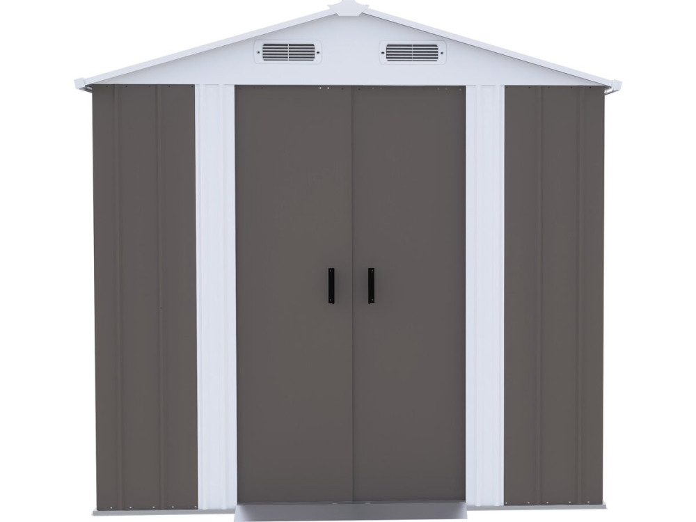 Abri de jardin métal "Dallas" - 4,12 m² - Taupe