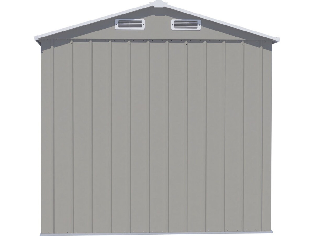 Abri de jardin en métal "Nebraska" - 4,12 m² - Gris