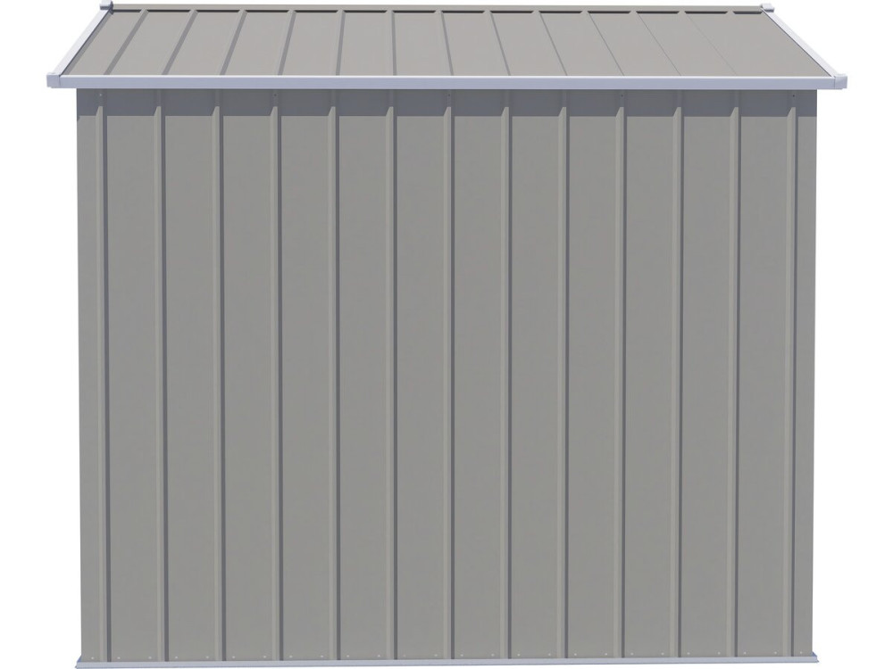 Abri de jardin en métal "Nebraska" - 4,12 m² - Gris