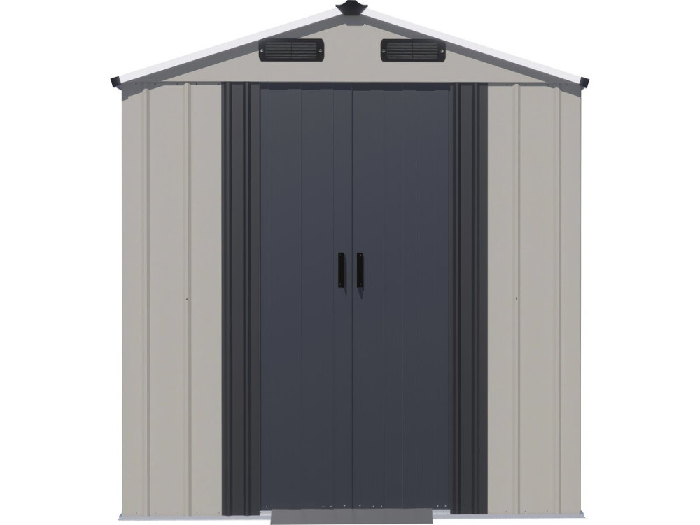 Abri de jardin en métal "Nebraska" - 2,17 m² - Gris