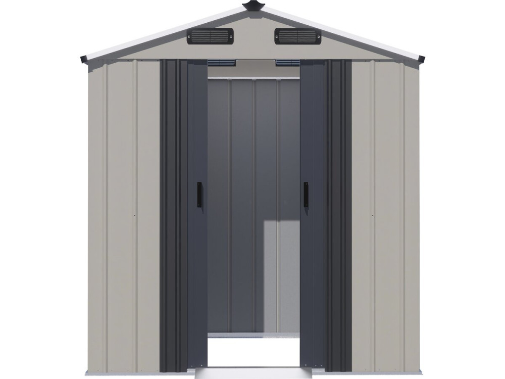Abri de jardin en métal "Nebraska" - 2,17 m² - Gris