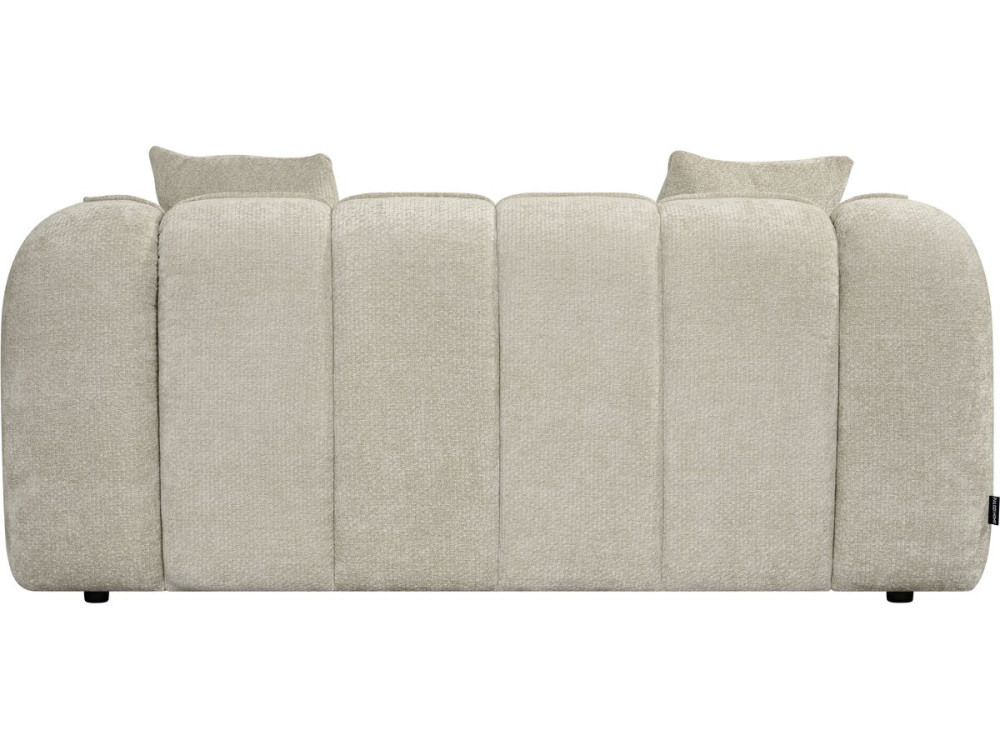 Canapé droit style bubble en tissu "Wagram" - 2 places - Beige