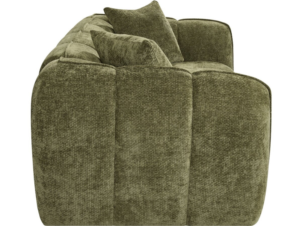 Canapé droit style bubble en tissu "Wagram" - 2 places - Vert