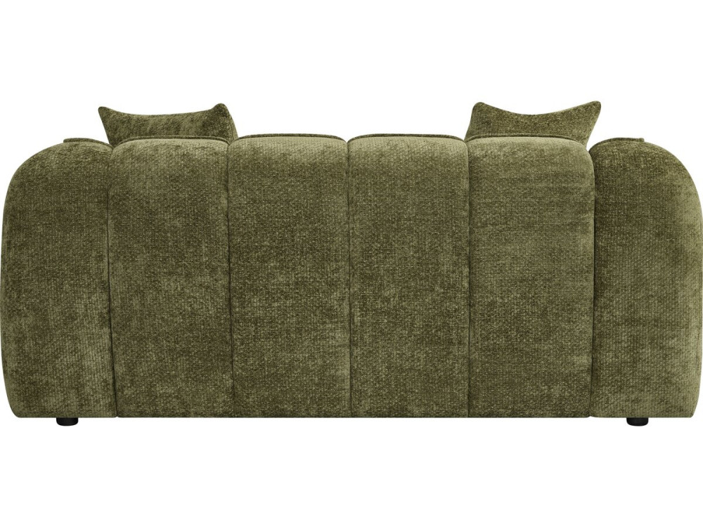 Canapé droit style bubble en tissu "Wagram" - 2 places - Vert
