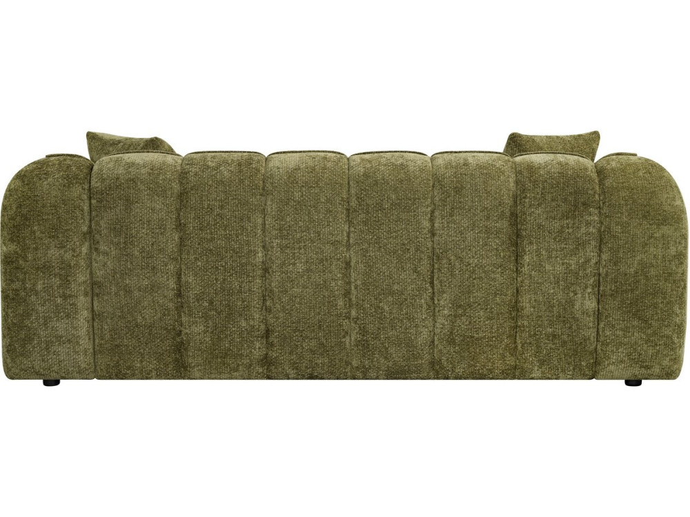 Canapé droit style bubble en tissu "Wagram" - 3 places - Vert