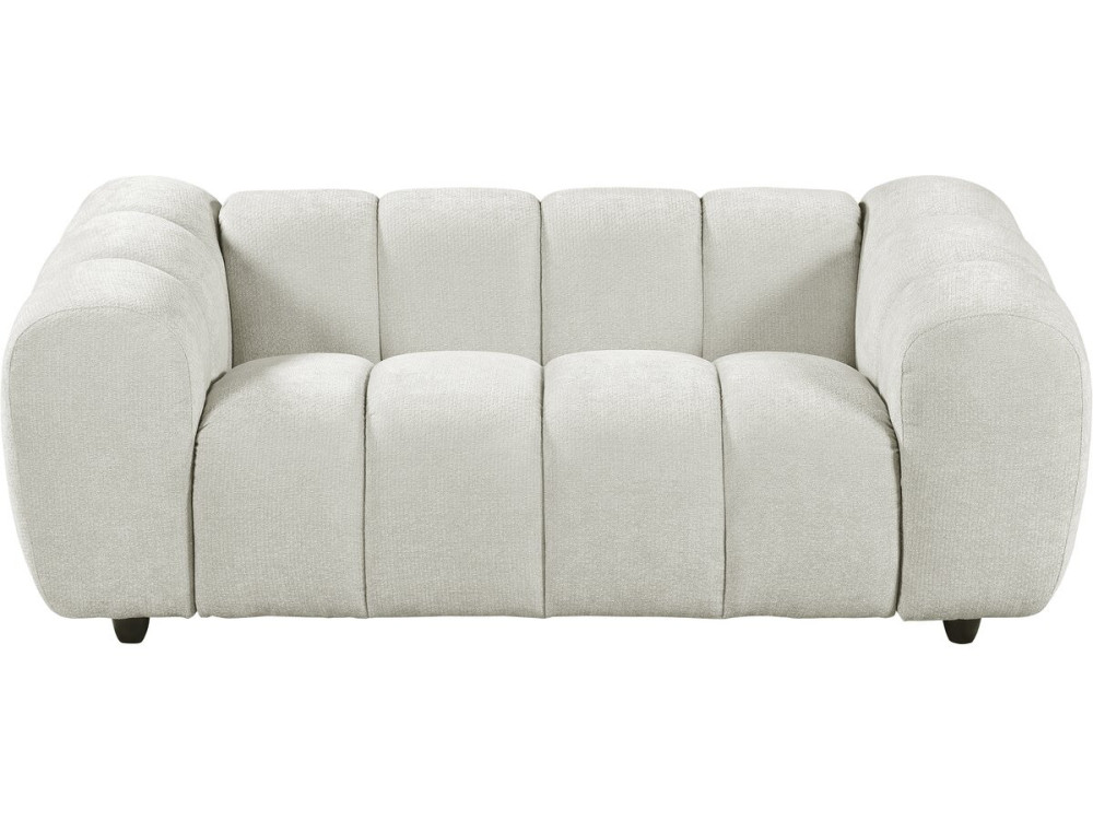 Canapé droit style bubble en tissu "Courcelles" - 2 places - Beige