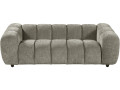 Canapé droit style bubble en tissu "Courcelles" - 3 places - Marron - Marron