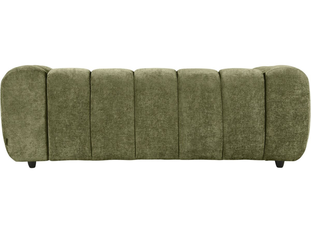 Canapé droit style bubble en tissu "Courcelles" - 3 places - Vert