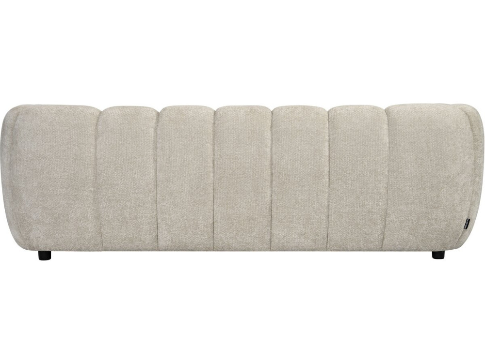 Canapé droit style bubble en tissu "Malakoff" - 3 places - Beige