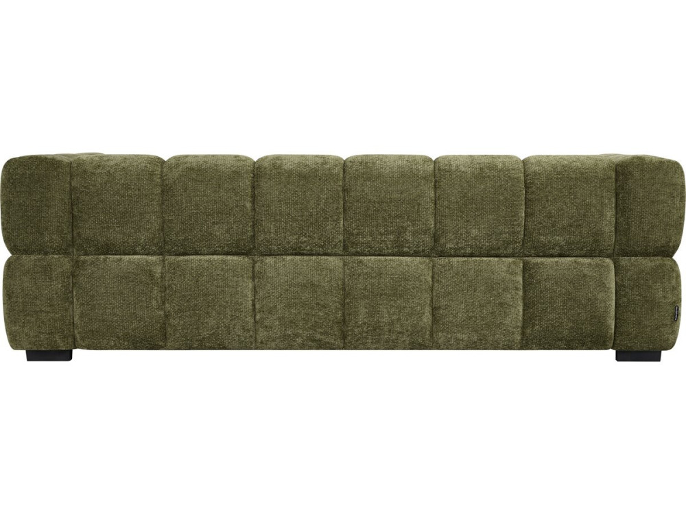 Canapé droit style bubble en tissu "Spontini" - 3 places - Vert