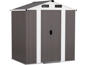 Abri de jardin métal "Dallas II" - 2,17 m² - Taupe