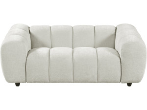 Canapé droit style bubble en tissu "Courcelles" - 2 places - Beige