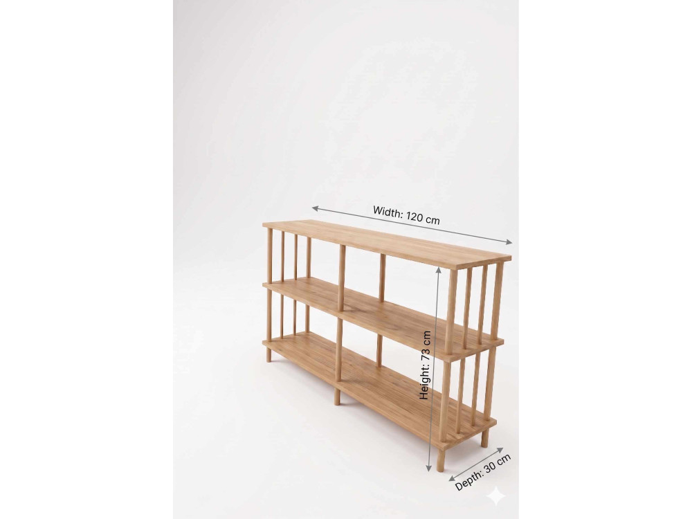 Buffet en bois " Peka219 " - 120 x 73 x 30 cm - Pin