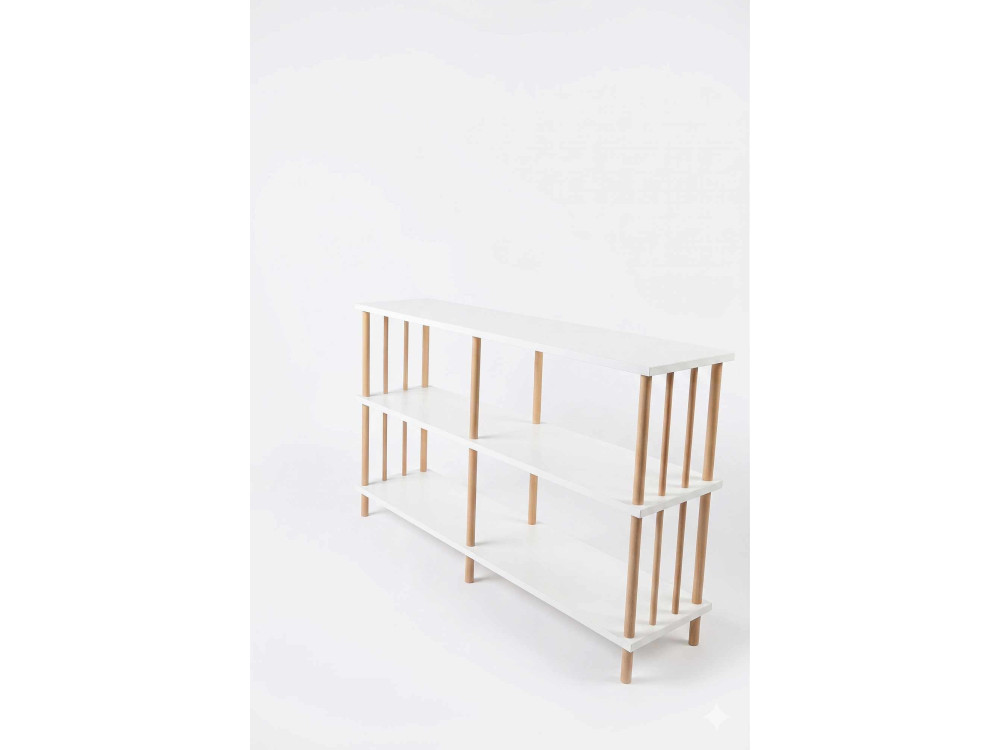 Buffet en bois " Peka219 " - 120 x 73 x 30 cm - Blanc