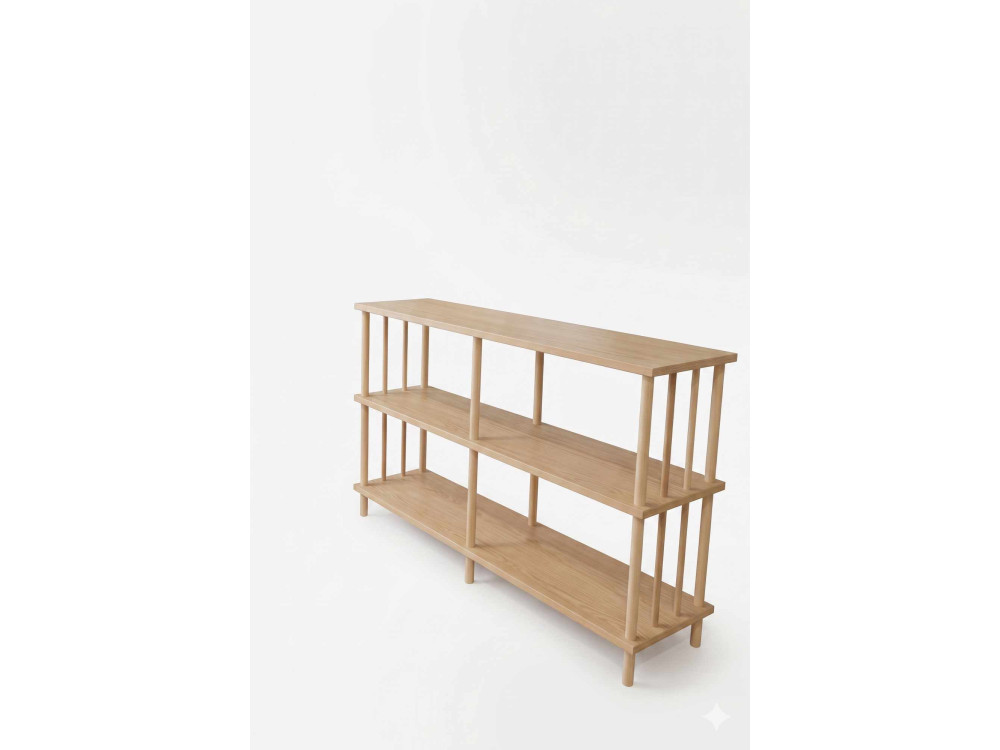 Buffet en bois " Peka219 " - 120 x 73 x 30 cm - Chêne Saphir