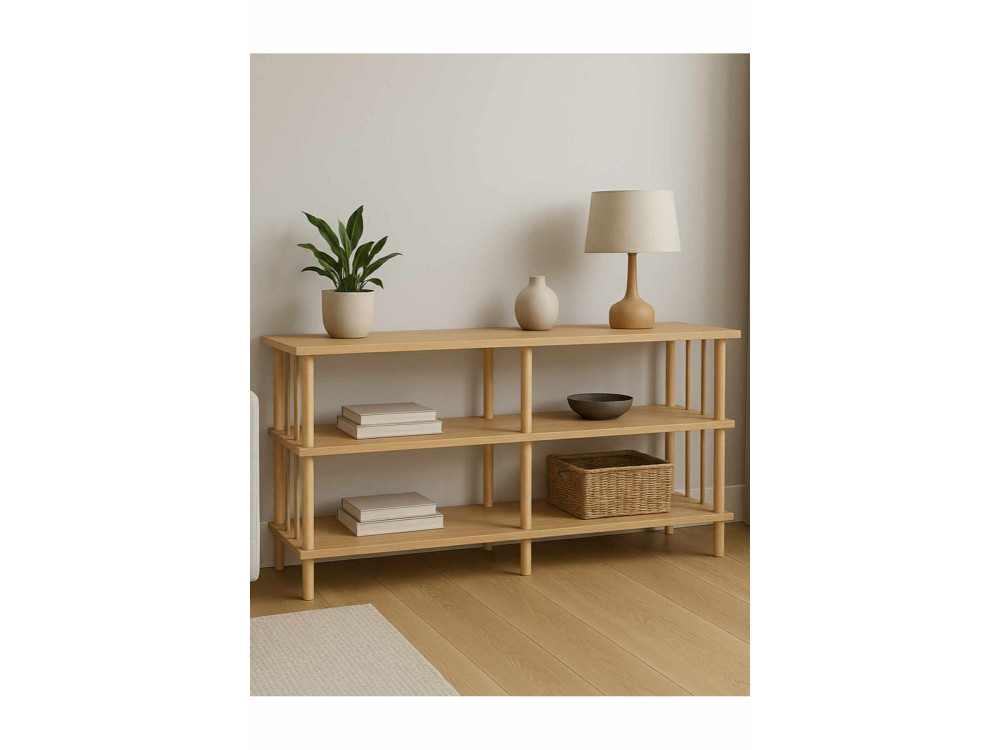 Buffet en bois " Peka219 " - 120 x 73 x 30 cm - Chêne Saphir
