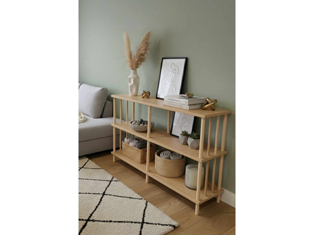 Buffet en bois " Peka219 " - 120 x 73 x 30 cm - Chêne Saphir