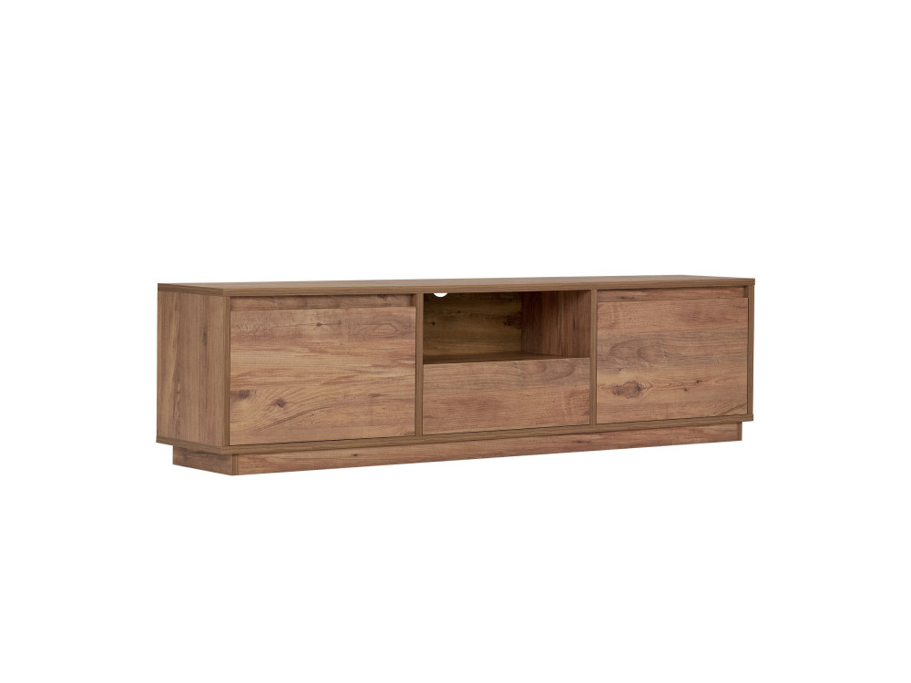Meuble TV en bois " Vanguard " - 160 x 30 x 42 cm - Pin Atlantique
