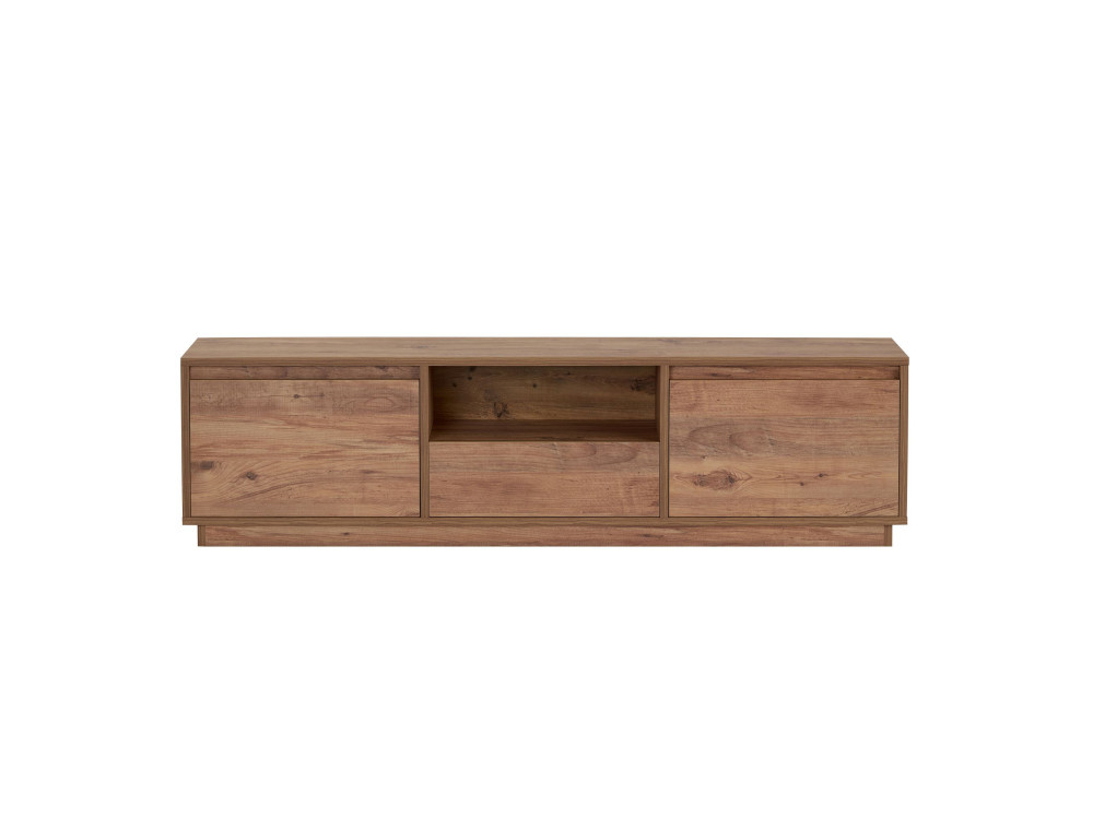 Meuble TV en bois " Vanguard " - 160 x 30 x 42 cm - Pin Atlantique